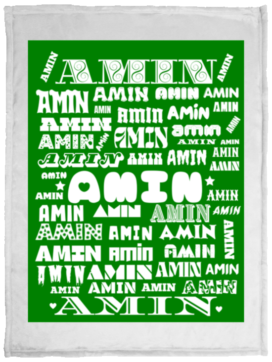 Plush Fleece Blanket - 30x40: AMIN