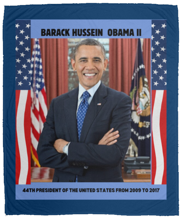 Plush Fleece Blanket - 50x60: PRESIDENT OBAMA BLANKET