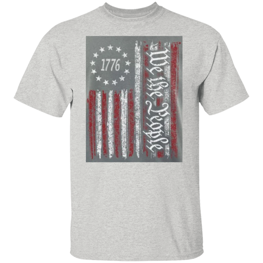 1776 WE THE PEOPLE G500 5.3 oz. T-Shirt Gift For The Holidays New Years, Veteran's Day,...
