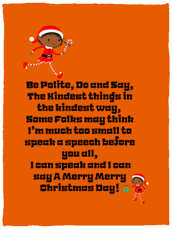 Plush Fleece Blanket - 30x40: ELF SARAH’S CHRISTMAS BLANKET, BE POLITE, DO AND SAY, THE KINDEST THINGS,...