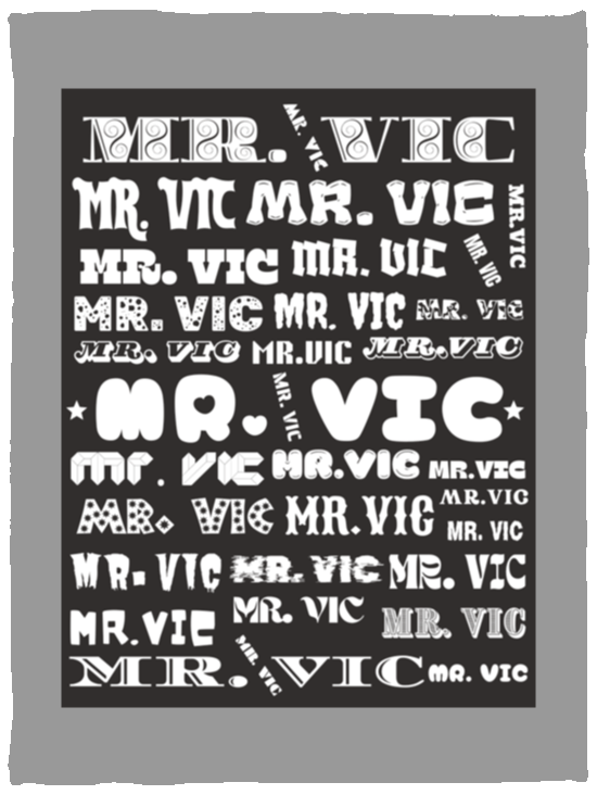 Plush Fleece Blanket - 30x40: MR. VIC