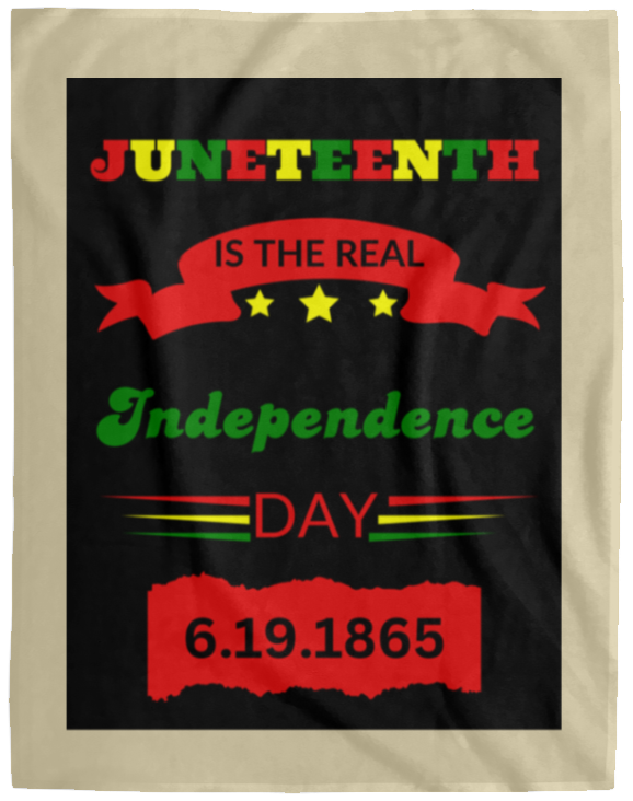 Plush Fleece Blanket - 60x80: JUNETEENTH