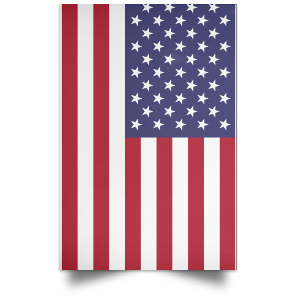 Satin Portrait Poster: UNITED STATES FLAG