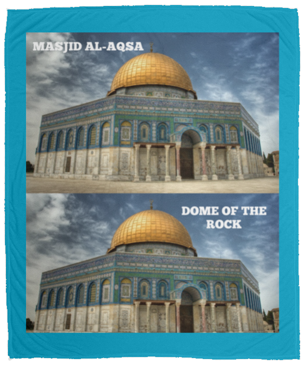 Plush Fleece Blanket - 50x60: MASJID AL-AQSA BLANKET