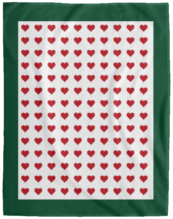 Plush Fleece Blanket - 60x80: HEARTS