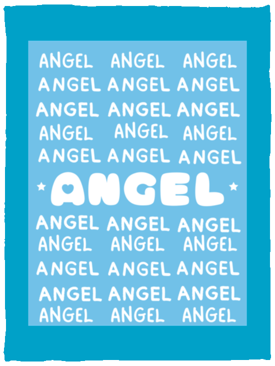 Plush Fleece Blanket - 30x40: ANGEL