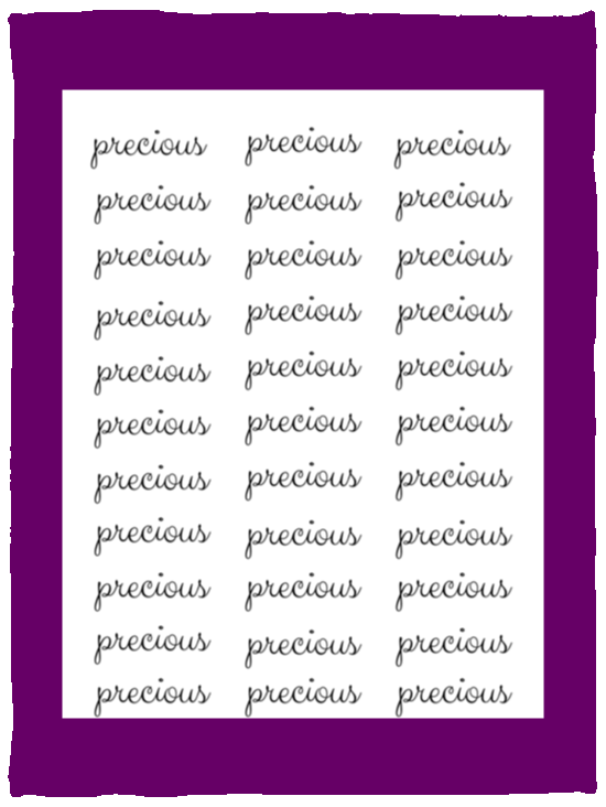 Plush Fleece Blanket - 30x40: PRECIOUS