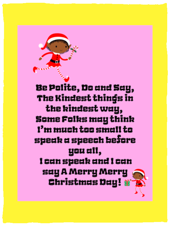 Plush Fleece Blanket - 30x40: ELF SARAH’S CHRISTMAS BLANKET, BE POLITE, DO AND SAY, THE KINDEST THINGS,...