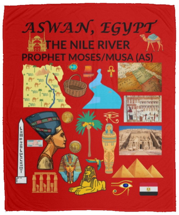 Plush Fleece Blanket - 50x60: ASWAN, EGYPT