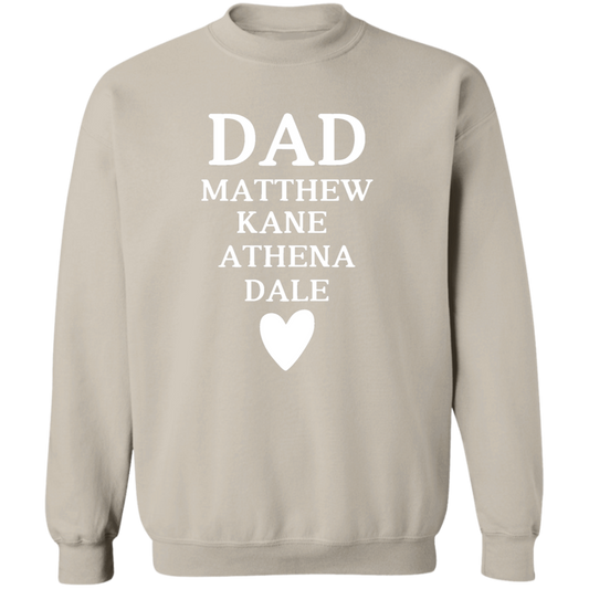 G180 Crewneck Pullover Sweatshirt: DAD MATTHEW KANE ATHENA DALE