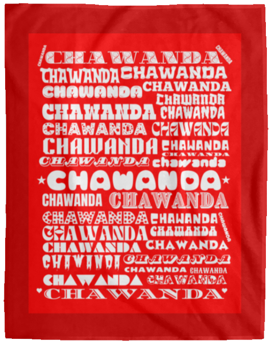 Plush Fleece Blanket - 60x80: CHAWANDA NAME BLANKET