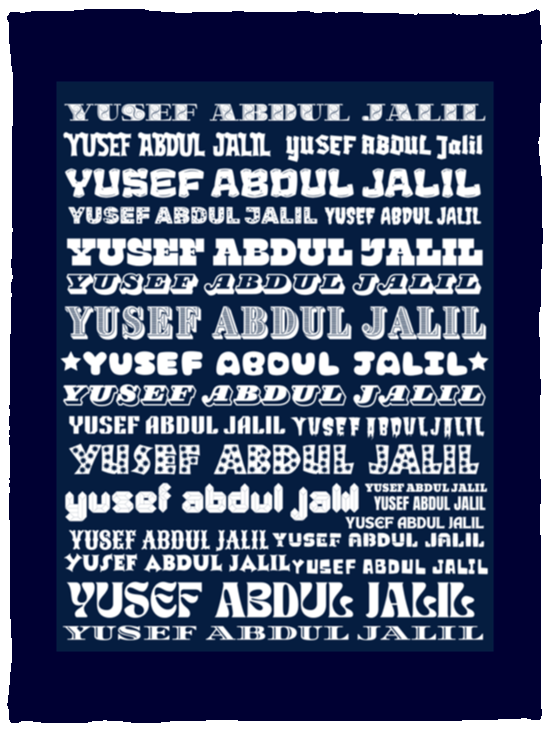 Plush Fleece Blanket - 30x40: YUSEF ABDUL JALIL