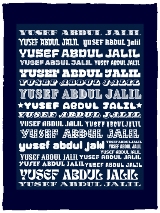 Plush Fleece Blanket - 30x40: YUSEF ABDUL JALIL