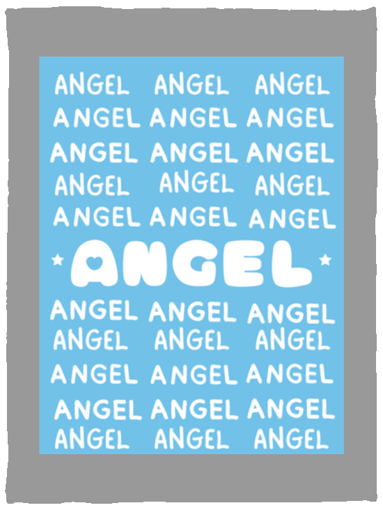 Plush Fleece Blanket - 30x40: ANGEL