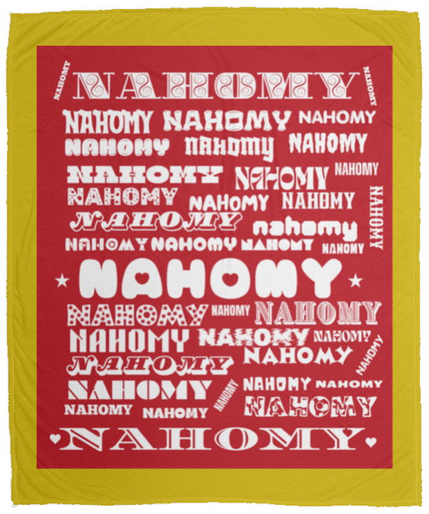 Plush Fleece Blanket - 50x60: NAHOMY NAME BLANKET