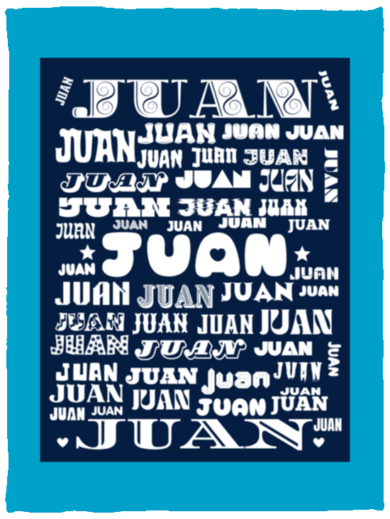 Plush Fleece Blanket - 30x40: JUAN