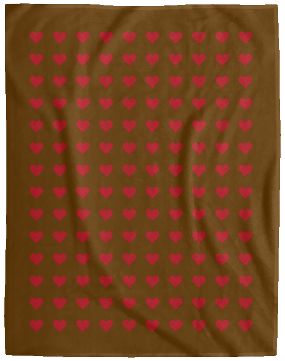 Plush Fleece Blanket - 60x80: HEARTS