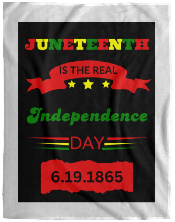 Plush Fleece Blanket - 60x80: JUNETEENTH