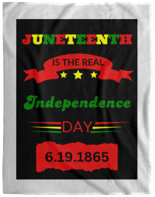 Plush Fleece Blanket - 60x80: JUNETEENTH