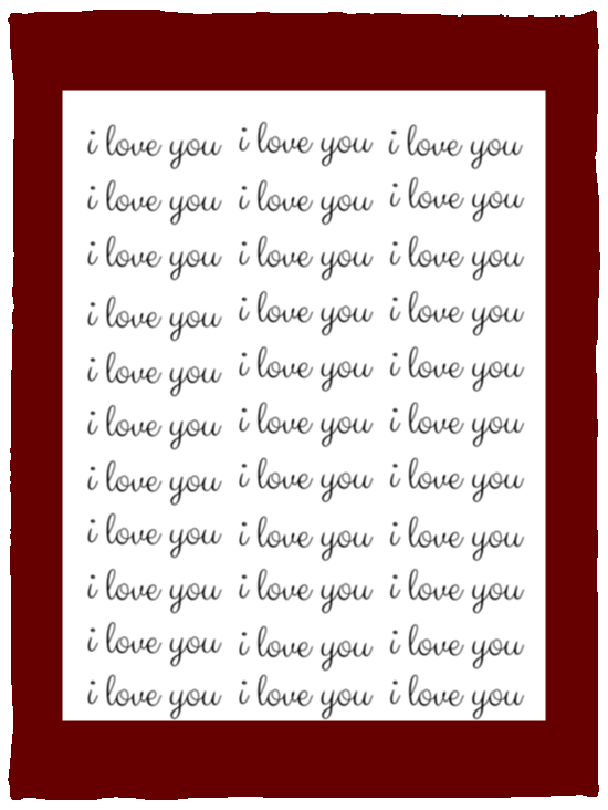 Plush Fleece Blanket - 30x40: I LOVE YOU