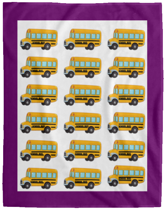 Plush Fleece Blanket - 60x80: BTS: SCHOOL BUS BLANKET