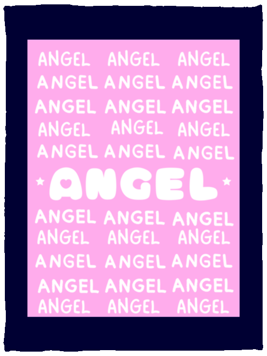 Plush Fleece Blanket - 30x40: ANGEL