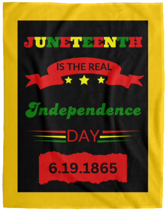 Plush Fleece Blanket - 60x80: JUNETEENTH