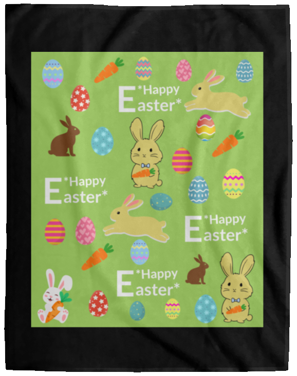 Plush Fleece Blanket - 60x80: HAPPY EASTER