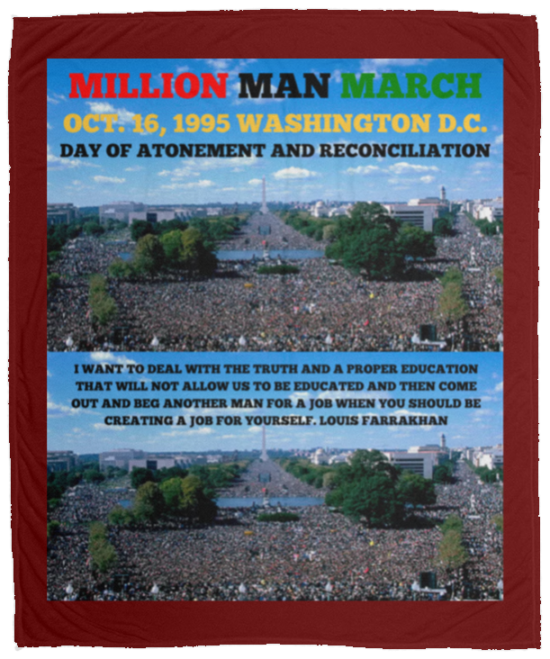 Plush Fleece Blanket - 50x60: MILLION MAN MARCH BLANKET