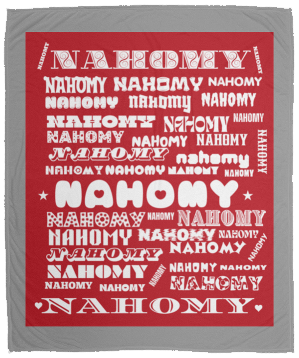 Plush Fleece Blanket - 50x60: NAHOMY NAME BLANKET