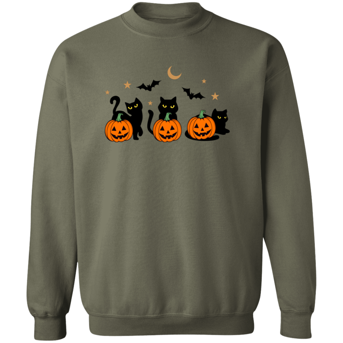 Crewneck Pullover Sweatshirt: HALLOWEEN