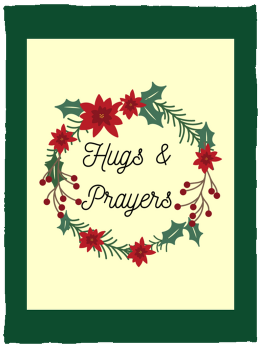 Plush Fleece Blanket - 30x40: Hugs & Prayers