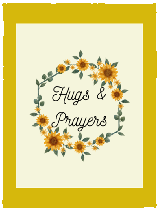 Plush Fleece Blanket - 30x40: Hugs & Prayers