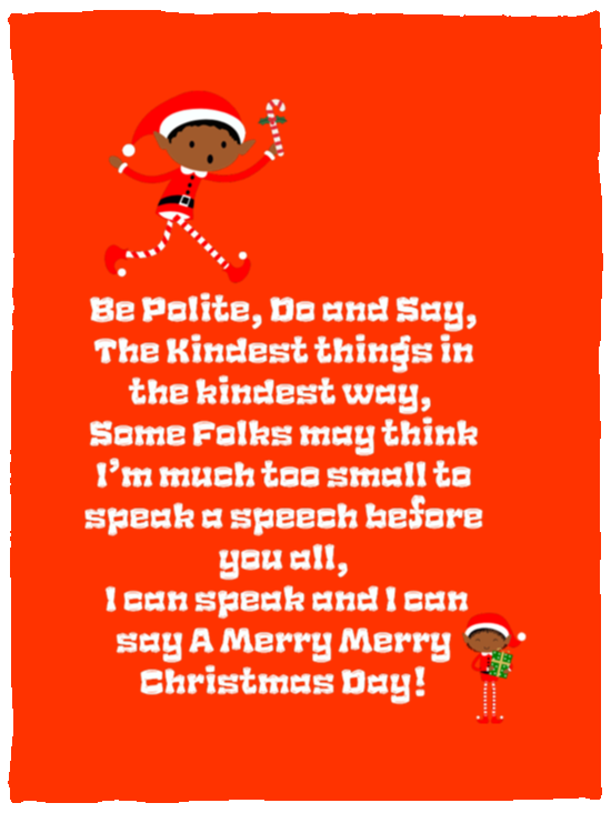 Plush Fleece Blanket - 30x40: ELF JAMES’S CHRISTMAS BLANKET BE POLITE, DO AND SAY, THE KINDEST THINGS,..