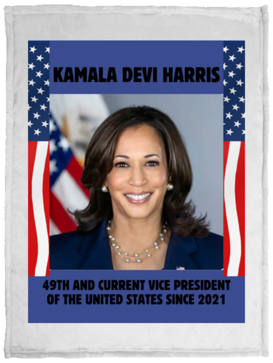 Plush Fleece Blanket - 30x40: VICE PRESIDENT KAMALA HARRIS BLANKET