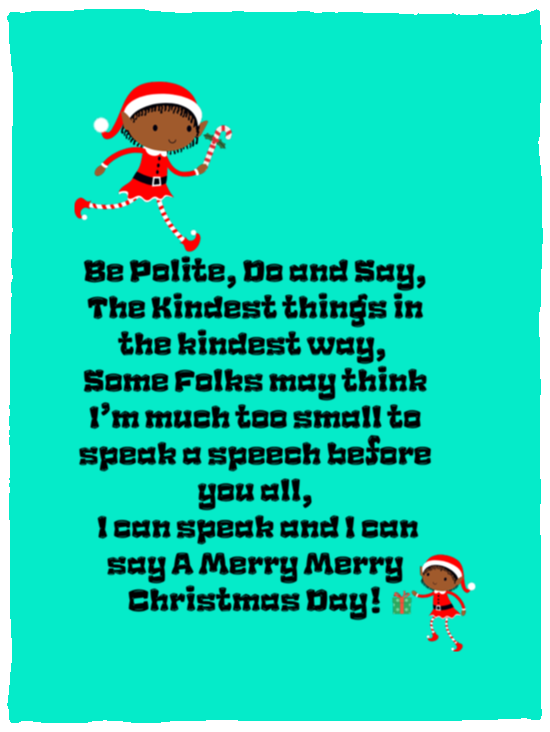 Plush Fleece Blanket - 30x40: ELF SARAH’S CHRISTMAS BLANKET BE POLITE, DO AND SAY, THE KINDEST THINGS,...