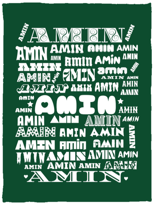 Plush Fleece Blanket - 30x40: AMIN