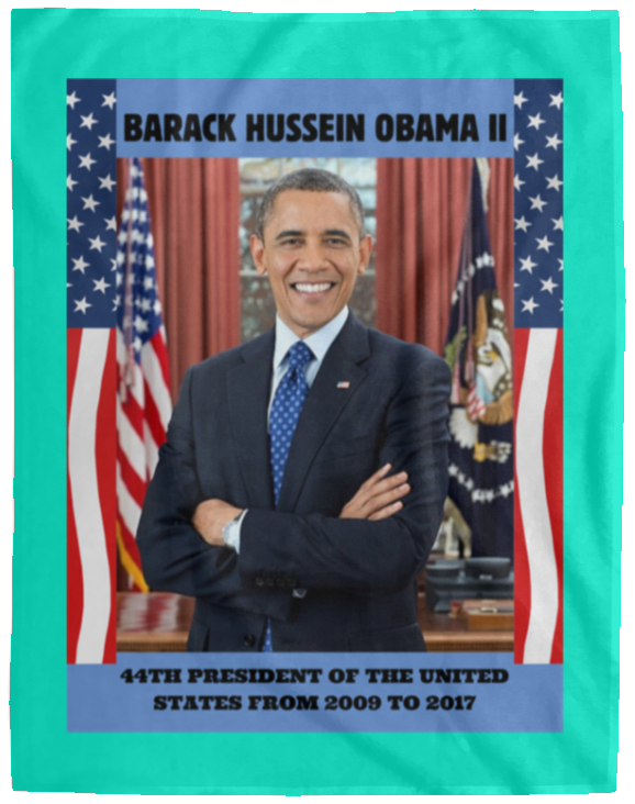 Plush Fleece Blanket - 60x80: PRESIDENT OBAMA BLANKET