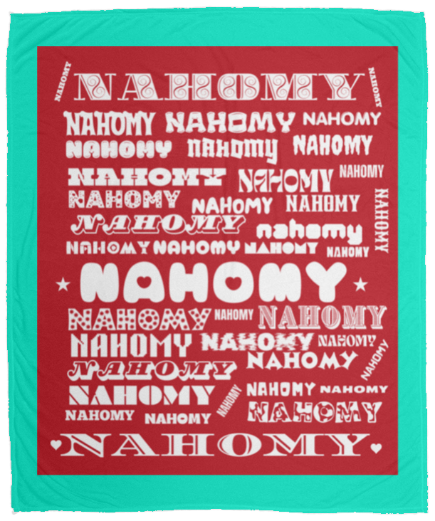 Plush Fleece Blanket - 50x60: NAHOMY NAME BLANKET