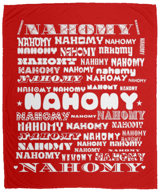 Plush Fleece Blanket - 50x60: NAHOMY NAME BLANKET