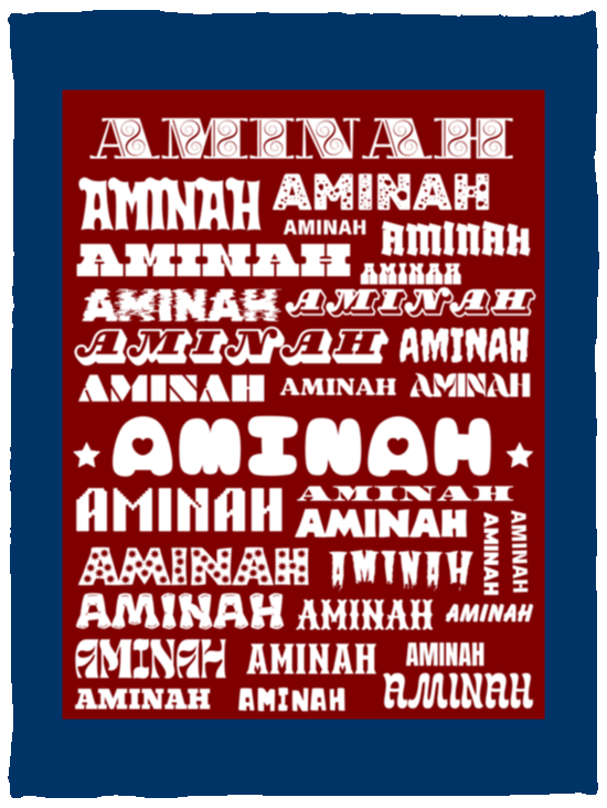 Plush Fleece Blanket - 30x40: AMINAH