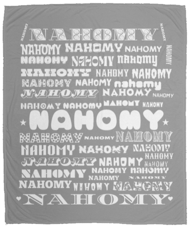 Plush Fleece Blanket - 50x60: NAHOMY NAME BLANKET