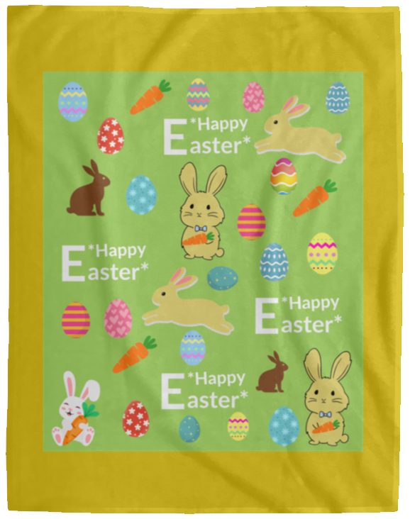 Plush Fleece Blanket - 60x80: HAPPY EASTER