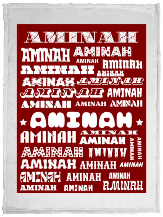 Plush Fleece Blanket - 30x40: AMINAH