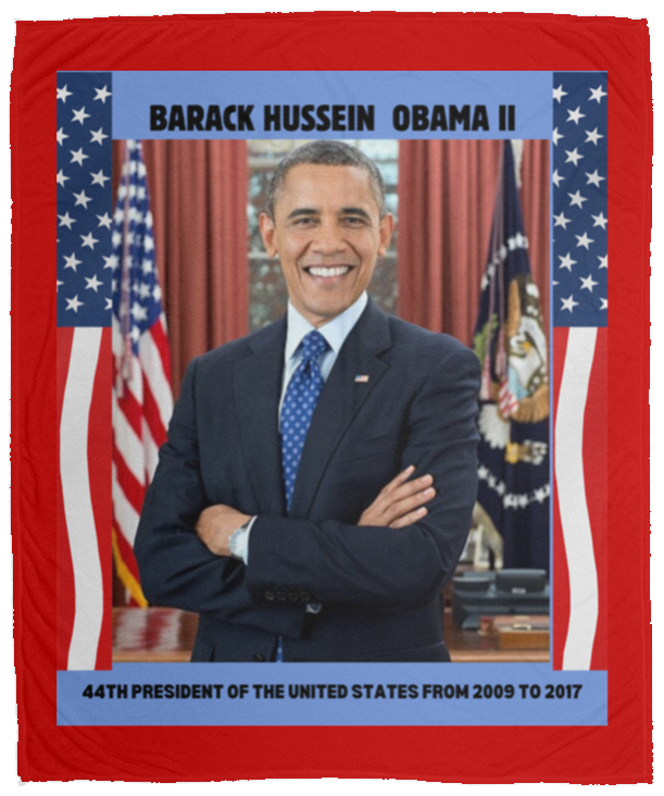 Plush Fleece Blanket - 50x60: PRESIDENT OBAMA BLANKET