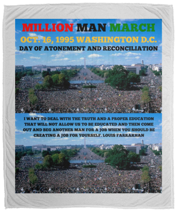 Plush Fleece Blanket - 50x60: MILLION MAN MARCH BLANKET