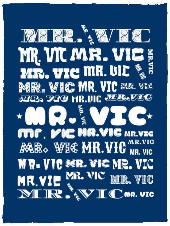 Plush Fleece Blanket - 30x40: MR. VIC