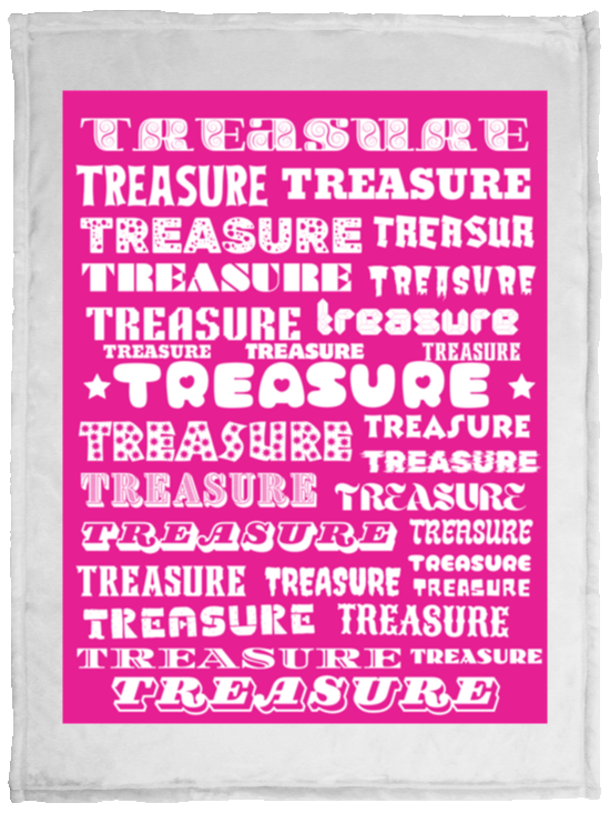 Plush Fleece Blanket - 30x40: TREASURE