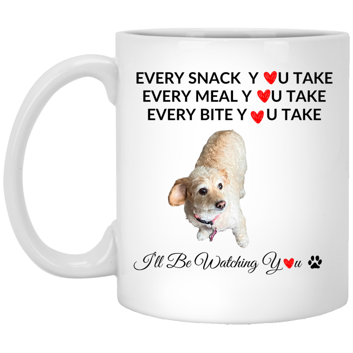 Dog/Pet Every Snack You Take,...XP8434 11 oz. White Mug