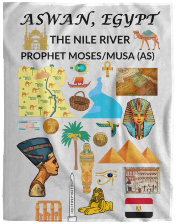 Plush Fleece Blanket - 60x80: ASWAN, EGYPT